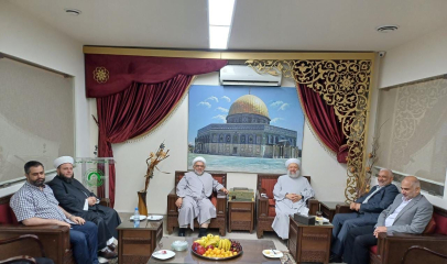 سماحة الشيخ ماهر حمود يستقبل السيد مجتبي ابطحي